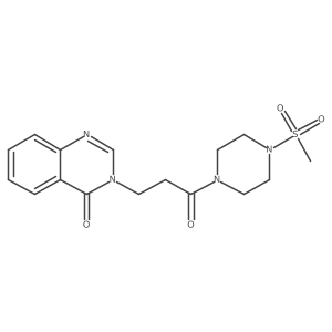 3-{3-[4-(methylsulfonyl)piperazin-1-yl]-3-oxopropyl}quinazolin-4(3H)-one Structure