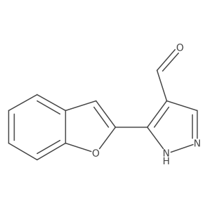 3-(1-benzofuran-2-yl)-1H-pyrazole-4-carbaldehyde结构式