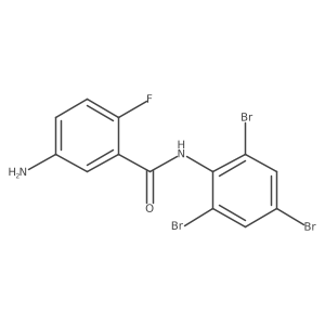 5-amino-2-fluoro-N-(2,4,6-tribromophenyl)benzamide Structure