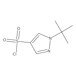 1-tert-Butyl-1H-pyrazole-4-sulfonyl chloride结构式