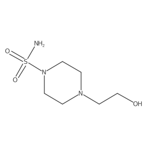 4-(2-Hydroxyethyl)-1-piperazinesulfonamide结构式