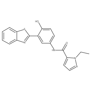N-(3-(benzo[d]thiazol-2-yl)-4-hydroxyphenyl)-1-ethyl-1H-pyrazole-5-carboxamide Structure