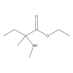 Ethyl 2-methyl-2-(methylamino)butanoate Structure