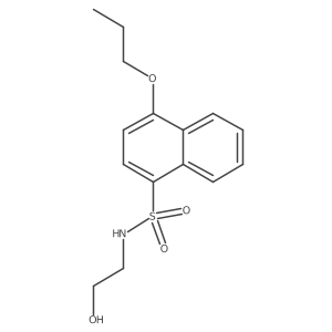 (2-Hydroxyethyl)[(4-propoxynaphthyl)sulfonyl]amine结构式