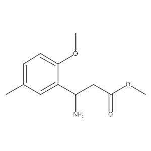 methyl (3S)-3-amino-3-(2-methoxy-5-methylphenyl)propanoate Structure