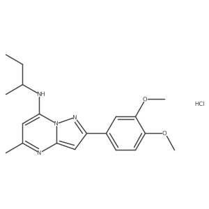 N-(sec-butyl)-2-(3,4-dimethoxyphenyl)-5-methylpyrazolo[1,5-a]pyrimidin-7-amine hydrochloride Structure