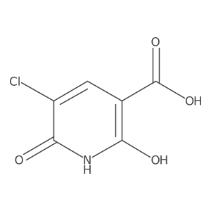 5-Chloro-2,6-dihydroxynicotinic acid结构式