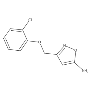 3-((2-Chlorophenoxy)methyl)isoxazol-5-amine Structure