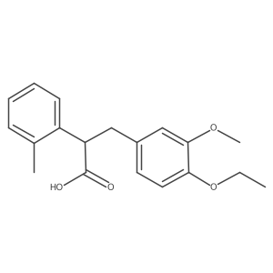 4-Ethoxy-3-methoxy-I+/--(2-methylphenyl)benzenepropanoic acid Structure