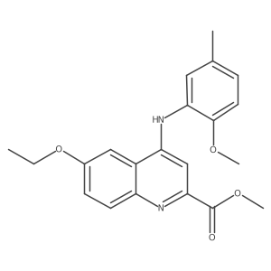 Methyl 6-ethoxy-4-[(2-methoxy-5-methylphenyl)amino]quinoline-2-carboxylate Structure