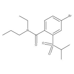 4-bromo-N-ethyl-2-(isopropylsulfonyl)-N-propylbenzamide结构式