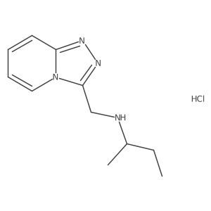 (Butan-2-yl)({[1,2,4]triazolo[4,3-a]pyridin-3-yl}methyl)amine hydrochloride结构式
