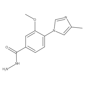 3-methoxy-4-(4-methyl-1H-imidazol-1-yl)benzohydrazide Structure