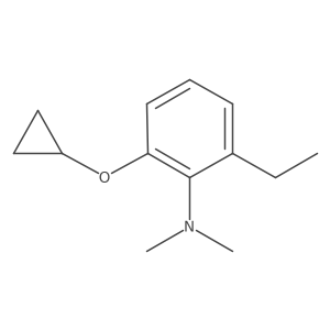 2-Cyclopropoxy-6-ethyl-N,N-dimethylaniline结构式