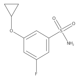 3-Cyclopropoxy-5-fluorobenzenesulfonamide Structure