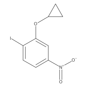 2-Cyclopropoxy-1-iodo-4-nitrobenzene Structure