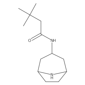 N-8-Azabicyclo[3.2.1]oct-3-yl-3,3-dimethylbutanamide结构式
