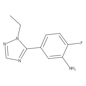 5-(1-ethyl-1H-1,2,4-triazol-5-yl)-2-fluoroaniline结构式