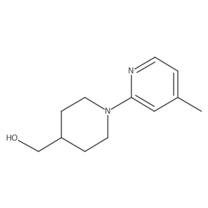 (1-(4-Methylpyridin-2-yl)piperidin-4-yl)methanol Structure