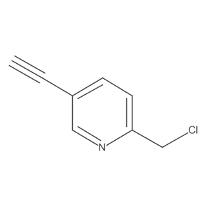 2-(Chloromethyl)-5-ethynylpyridine Structure