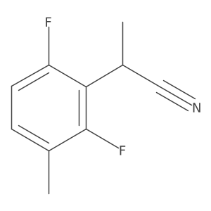 2-(2,6-Difluoro-3-methylphenyl)propanenitrile Structure