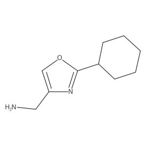 (2-Cyclohexyl-1,3-oxazol-4-yl)methanamine结构式