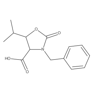 3-Benzyl-5-isopropyl-2-oxo-1,3-oxazolidine-4-carboxylic acid Structure