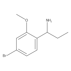 1-(4-Bromo-2-methoxyphenyl)propan-1-amine结构式