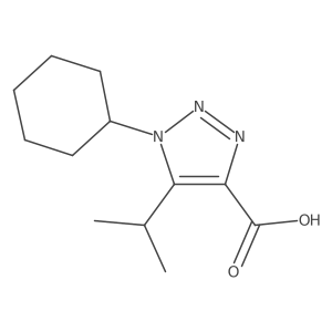 1-cyclohexyl-5-(propan-2-yl)-1H-1,2,3-triazole-4-carboxylic acid Structure