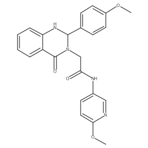 2-[2-(4-methoxyphenyl)-4-oxo-1,4-dihydroquinazolin-3(2H)-yl]-N-(6-methoxypyridin-3-yl)acetamide Structure