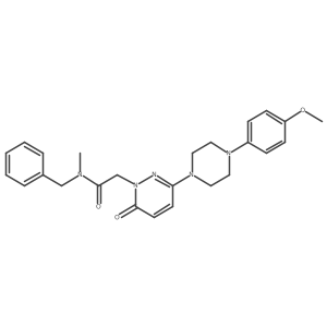 N-benzyl-2-(3-(4-(4-methoxyphenyl)piperazin-1-yl)-6-oxopyridazin-1(6H)-yl)-N-methylacetamide Structure