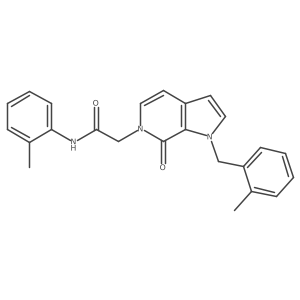 N-(2-methylphenyl)-2-{1-[(2-methylphenyl)methyl]-7-oxo-1H,6H,7H-pyrrolo[2,3-c]pyridin-6-yl}acetamide结构式