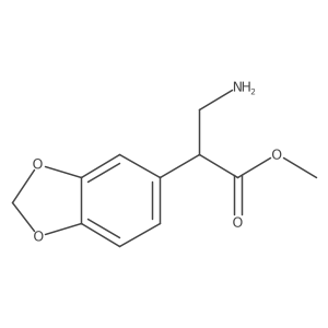 (S)-Methyl 3-amino-2-(benzo[D][1,3]dioxol-5-YL)propanoate Structure
