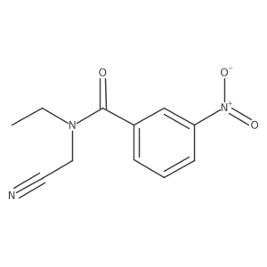 N-(cyanomethyl)-N-ethyl-3-nitrobenzamide结构式