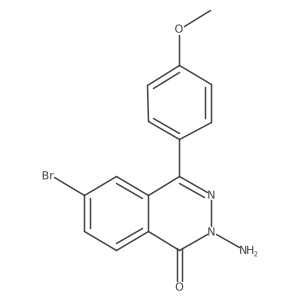 2-amino-6-bromo-4-(4-methoxyphenyl)-1(2H)-Phthalazinone结构式