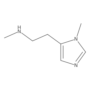 methyl[2-(1-methyl-1H-imidazol-5-yl)ethyl]amine结构式