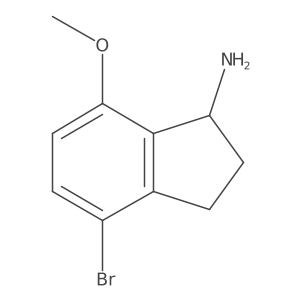 4-bromo-7-methoxy-2,3-dihydro-1H-inden-1-amine Structure