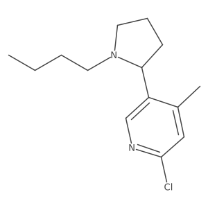 5-(1-Butyl-pyrrolidin-2-yl)-2-chloro-4-methyl-pyridine Structure