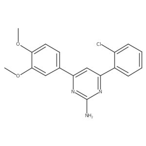 4-(2-Chlorophenyl)-6-(3,4-dimethoxyphenyl)pyrimidin-2-amine结构式