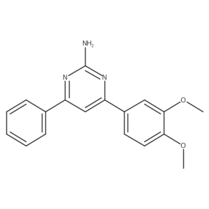 4-(3,4-Dimethoxyphenyl)-6-phenylpyrimidin-2-amine Structure