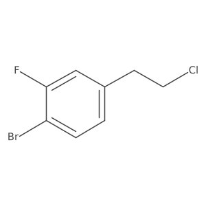 1-Bromo-4-(2-chloroethyl)-2-fluorobenzene结构式