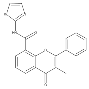 N-(1H-imidazol-2-yl)-3-methyl-4-oxo-2-phenyl-4H-chromene-8-carboxamide结构式
