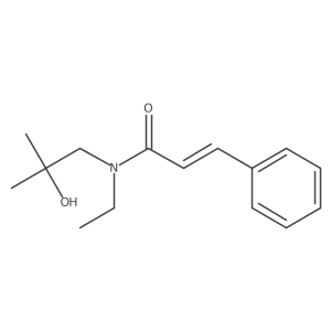 N-ethyl-N-(2-hydroxy-2-methylpropyl)-3-phenylprop-2-enamide结构式