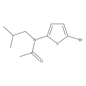 N-(5-Bromothiophen-2-yl)-N-(2-methylpropyl)acetamide结构式