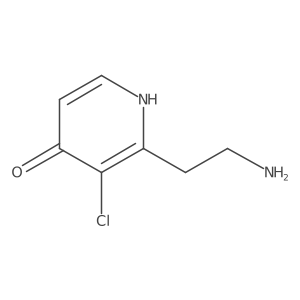 2-(2-Aminoethyl)-3-chloropyridin-4-OL结构式