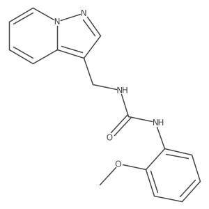 1-(2-Methoxyphenyl)-3-(pyrazolo[1,5-a]pyridin-3-ylmethyl)urea结构式