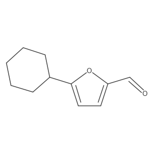 5-Cyclohexylfuran-2-carbaldehyde结构式