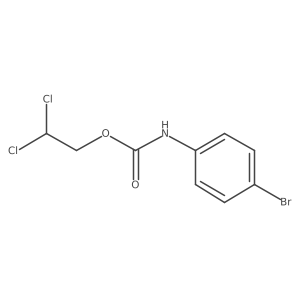 2,2-dichloroethyl N-(4-bromophenyl)carbamate结构式