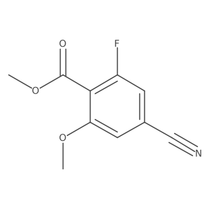 Methyl 4-cyano-2-fluoro-6-methoxybenzoate Structure