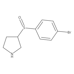 3-(4-Bromobenzenesulfinyl)pyrrolidine结构式